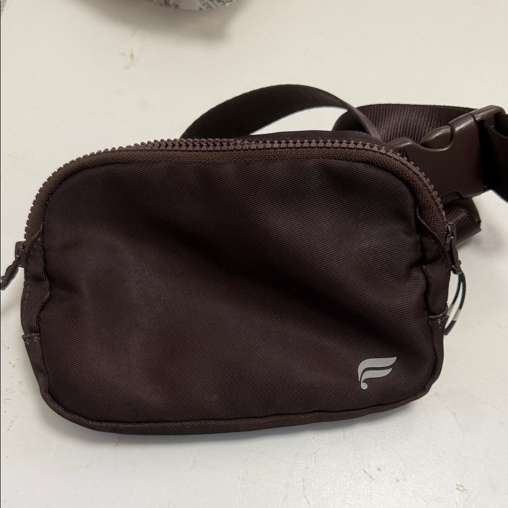 Fabletics Dark Brown Wristlet Bag